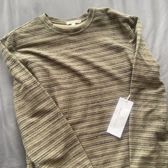 Threads 4 Thought Crew Neck Printed Pull Over Sweatshirt Mens Size Small S NWT - Picture 1 of 5